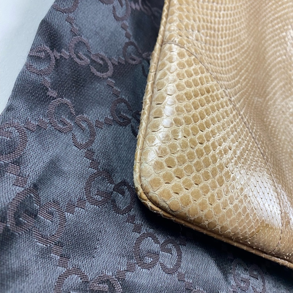 Gucci Tan Python Shoulder Bag - Picture 7 of 11
